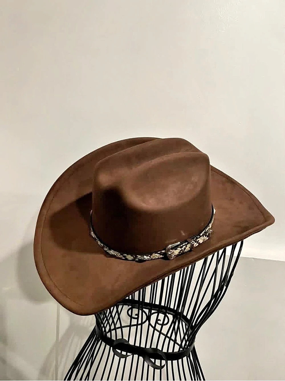 Western Cowgirl Hat in Brown